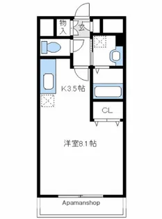 神奈川県海老名市中央2丁目【マンション】の間取り