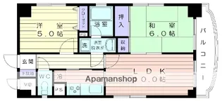 グランディール湘南【6階】の間取り