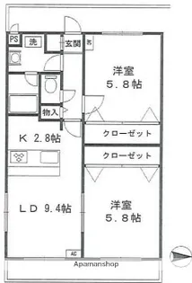 ウィステリア【2階】の間取り