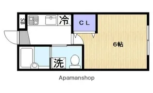 ブレイブ山手A棟【1階】の間取り