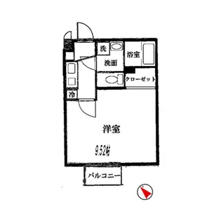 アムール CERISIER【1階】の間取り