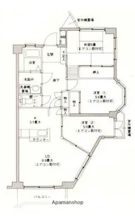 シェ・ノートフ桑原台【1階】の間取り