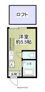 1Rの間取り画像