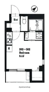 B’CASA YOKOHAMA【2階】の間取り