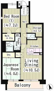 ファインクレスト若葉台【7階】の間取り