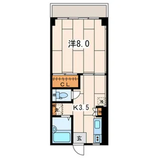 デュオ・コーポ【1階】の間取り