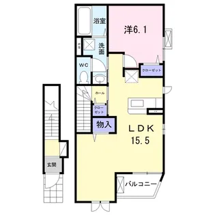 ヴィラ 本牧【2階】の間取り