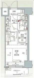 クレヴィスタ横浜新子安【9階】の間取り