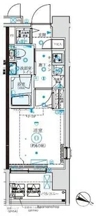 クレイシア横濱阪東橋【8階】の間取り