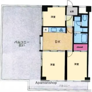 グランディール【5階】の間取り