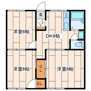 フォーレスト【1階】の間取り