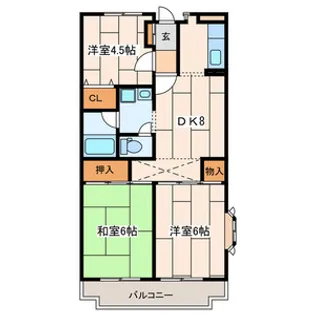 エル鹿島【2階】の間取り