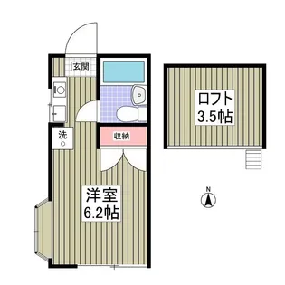 サニーサイド三田南A【2階】の間取り
