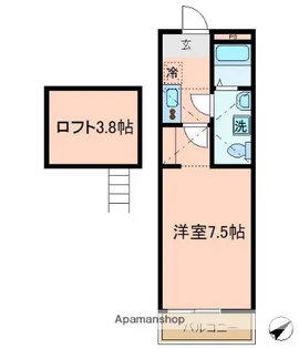グランヒルズ岸谷【3階】の間取り