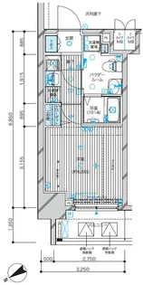 メインステージ蒲田Ⅵエグザ【4階】の間取り