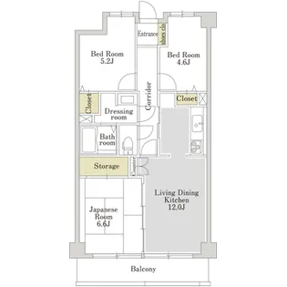 アーバンパーク常盤台公園B【0237号室】の間取り