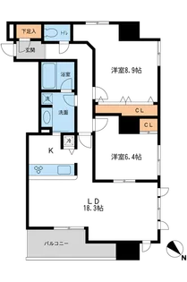 メトロタワー山下町【16階】の間取り