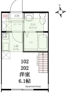 ハーミットクラブハウス鶴見寺谷C棟【1階】の間取り