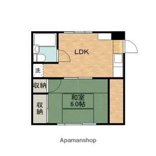 ハイムオオヤマ【1階】の間取り