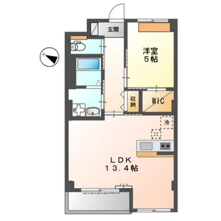 LAFORET MONTE(ラ・フォーレモンテ)【1階】の間取り