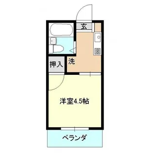 ベイルーム下倉田【1階】の間取り