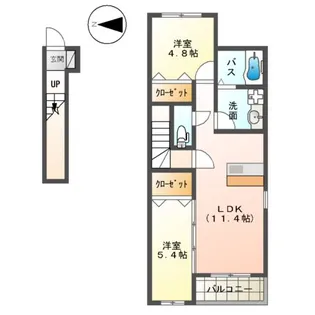 ドリームス カドミ【2階】の間取り