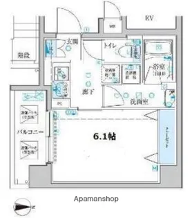 ベルシード横濱大口通【3階】の間取り