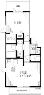 MAISONDEENCHANTEⅡ(メゾンドアンシャンテ【2階】の間取り