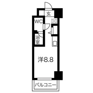 クラリッサ新川崎【5階】の間取り