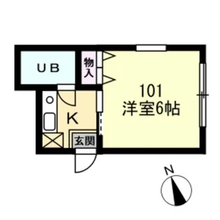 ドルフ鶴巻NO.14【1階】の間取り