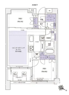 KDXレジデンス横濱紅葉坂【2階】の間取り