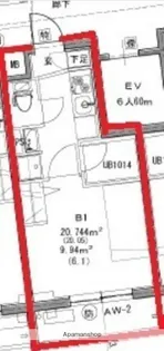 キューブ武蔵小杉【2階】の間取り