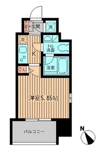 レジディア大森【10階】の間取り