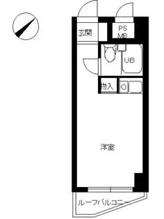 スカイコート横浜日ノ出町【302号室号室】の間取り