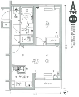 スカイコート品川東大井【201号室号室】の間取り