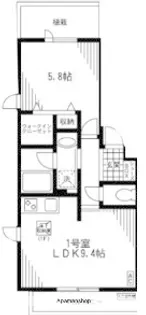 メゾン・ド・アンシャンテ【2階】の間取り