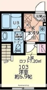 ティナ 小田急相模原【1階】の間取り