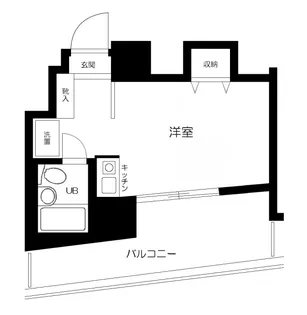 神奈川県横浜市西区中央1丁目【マンション】の間取り