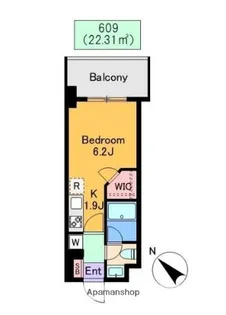 クレド新横浜【6階】の間取り