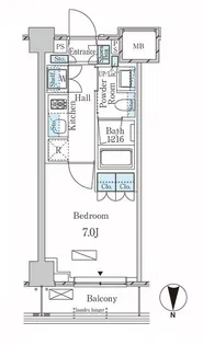 ラティエラ武蔵小杉【3階】の間取り