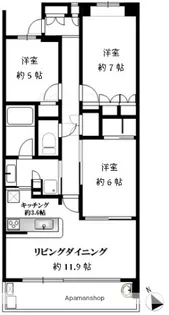 グランノアたまプラーザ【5階】の間取り