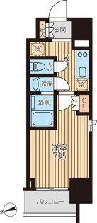 クロスレジデンス蒲田Ⅱ【11階】の間取り