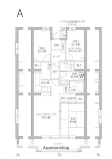 ヒルズ南戸塚【7階】の間取り