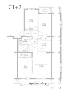 ヒルズ南戸塚【2階】の間取り