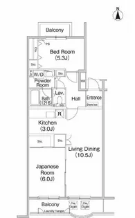 フィール野川A【3階】の間取り
