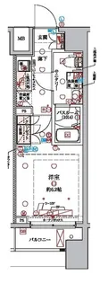 ラクラス横浜【10階】の間取り