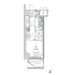 クラリッサ横浜阪東橋【6階】の間取り