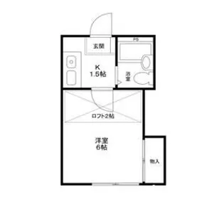 フラリッシュ鶴見【2階】の間取り