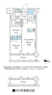 J.GRAN COURT 品川西大井WEST【2階】の間取り