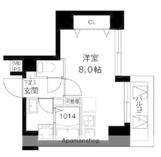 レオーネ川崎【8階】の間取り